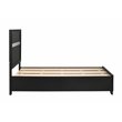 Miranda 51-inch Wood Twin Storage Panel Bed Black