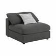 Serene 6-piece Upholstered Modular Sectional Sofa Charcoal