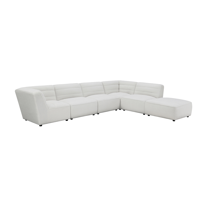 Sunny 6-piece Upholstered Modular Sectional Sofa Natural