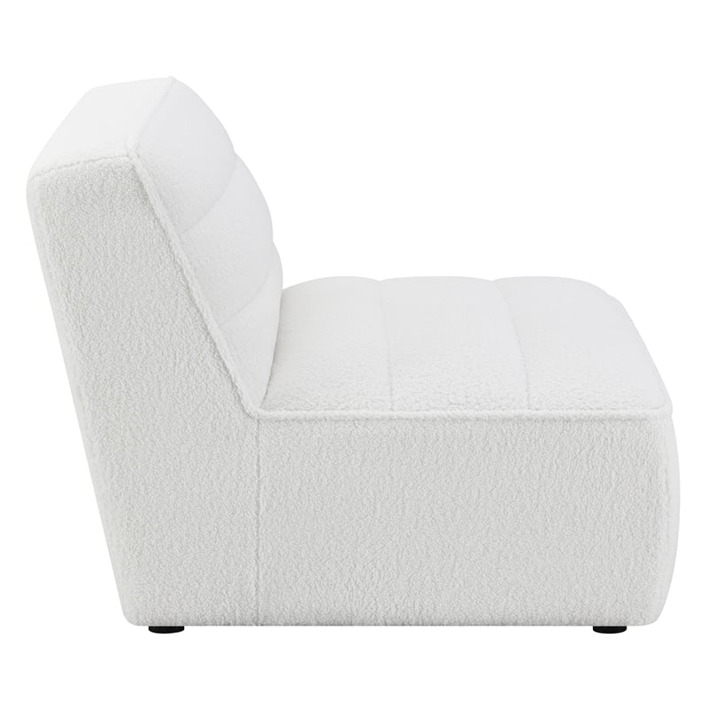 Sunny Upholstered Armless Chair Natural