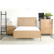 Arini Rattan Queen Panel Bed Sand Wash and Natural Cane