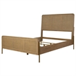 Arini Rattan Queen Panel Bed Sand Wash and Natural Cane