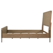 Arini Rattan Queen Panel Bed Sand Wash and Natural Cane