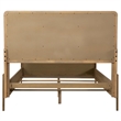 Arini Rattan Queen Panel Bed Sand Wash and Natural Cane
