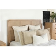Arini Rattan Queen Panel Bed Sand Wash and Natural Cane