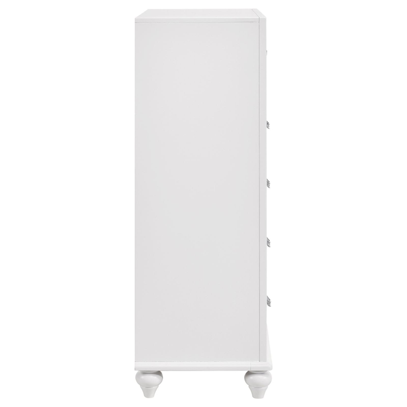 Barzini 5-drawer Bedroom Chest White