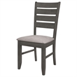 Dalila Wood Dining Side Chair Dark Grey