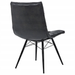 Coaster Aiken 19'' Faux Leather Upholstered Dining Side Chair in Charcoal
