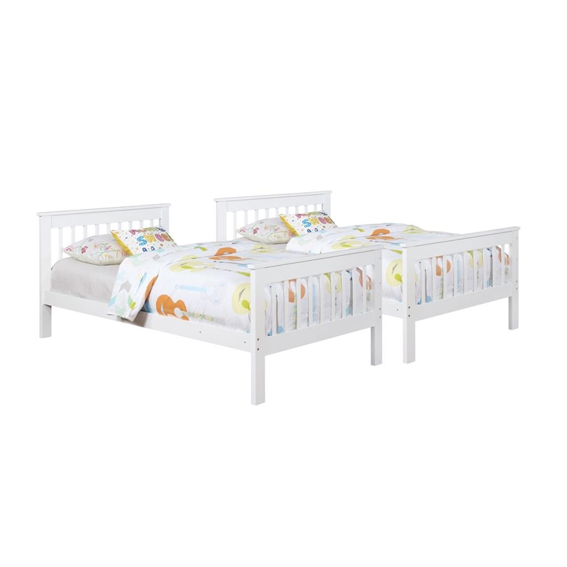 Chapman Wood Twin Over Twin Bunk Bed White