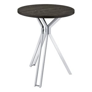 Edgerton Round 35-inch Pub Height Bistro Bar Table Dark Oak