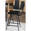Partridge Leather Counter Chair Antique Espresso