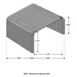 Cahya Square Woven Rattan End Table Natural