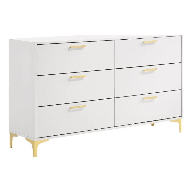 Kendall 6-drawer Dresser White