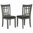 Coaster Lavon 19.25'' Wood Dining Side Chair in Black/Medium Gray