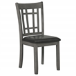 Coaster Lavon 19.25'' Wood Dining Side Chair in Black/Medium Gray