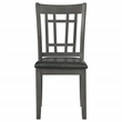 Coaster Lavon 19.25'' Wood Dining Side Chair in Black/Medium Gray