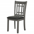 Coaster Lavon 19.25'' Wood Dining Side Chair in Black/Medium Gray