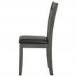 Coaster Lavon 19.25'' Wood Dining Side Chair in Black/Medium Gray