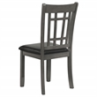 Coaster Lavon 19.25'' Wood Dining Side Chair in Black/Medium Gray