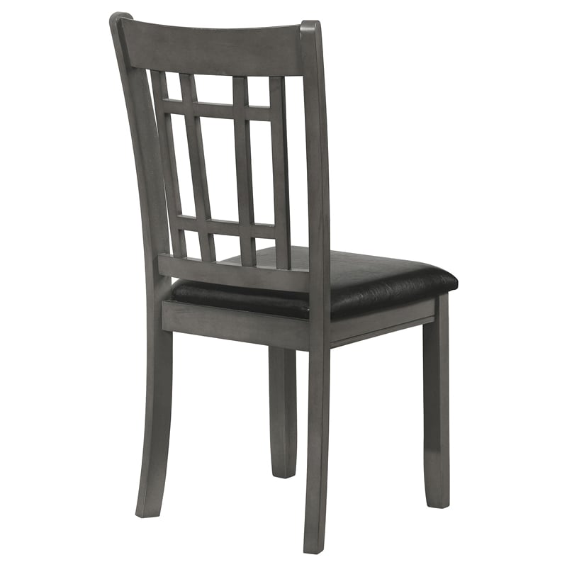 Coaster Lavon 19.25'' Wood Dining Side Chair in Black/Medium Gray