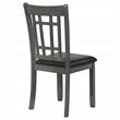 Coaster Lavon 19.25'' Wood Dining Side Chair in Black/Medium Gray