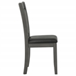 Coaster Lavon 19.25'' Wood Dining Side Chair in Black/Medium Gray