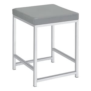 Umbridge Upholstered Square Padded Cushion Vanity Stool