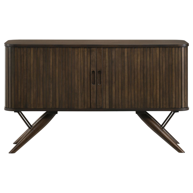 Wes 2-door Sideboard Buffet Storage Cabinet Dark Walnut