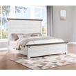 Coaster Lilith Wood Queen Panel Bed Distressed in Gray and White