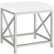 Eliza Vanity Set with Lighting & Stool White and Chrome