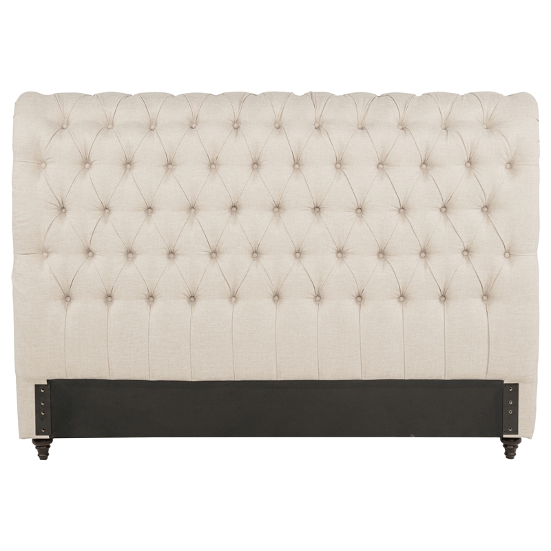 Devon 57-inch Upholstered Full Headboard Beige