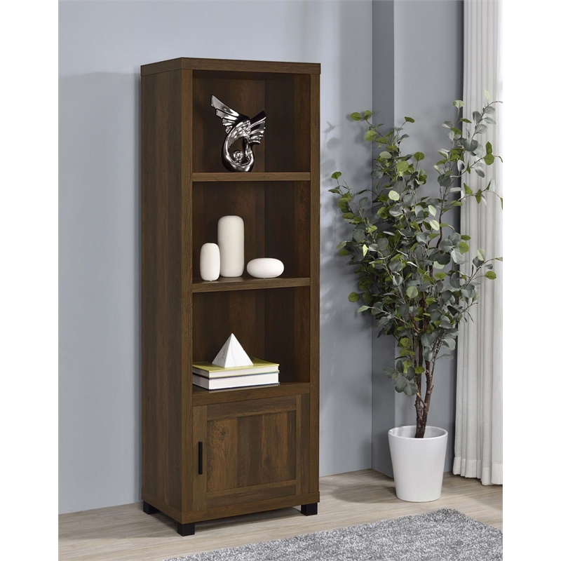 Sachin 3-shelf Engineered Wood Media Tower Dark Pine