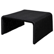 Cahya Woven Rattan Square Coffee Table Black