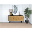 Coaster Aminah 3-door Wood Accent Cabinet in Natural and Black