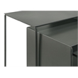 Imez 3-piece Rectangular Metal Nesting Table Set Grey