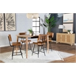 Partridge 5-piece Counter Dining Set Sheesham and Camel