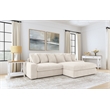 Coaster Blaine Fabric Upholstered Reversible Chaise Sectional Sofa In Sand