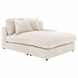 Coaster Blaine Fabric Upholstered Reversible Chaise Sectional Sofa In Sand