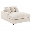 Coaster Blaine Fabric Upholstered Reversible Chaise Sectional Sofa In Sand