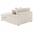 Coaster Blaine Fabric Upholstered Reversible Chaise Sectional Sofa In Sand