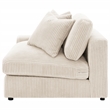 Coaster Blaine Fabric Upholstered Reversible Chaise Sectional Sofa In Sand