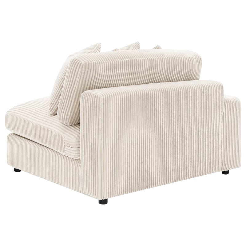 Coaster Blaine Fabric Upholstered Reversible Chaise Sectional Sofa In Sand