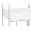 Figueroa 5-shelf LED Wine Storage Bar Cabinet White High Gloss