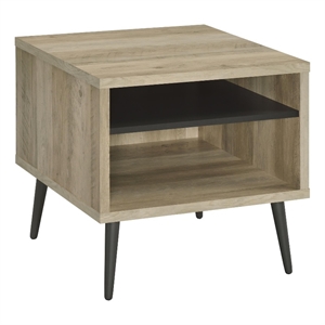Welsh Square Engineered Wood Side End Table Distressed Pine