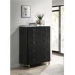 Arini 5-drawer Bedroom Chest Black