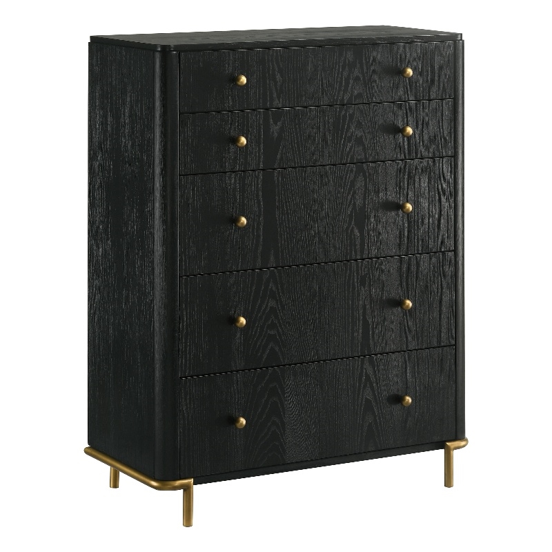 Arini 5-drawer Bedroom Chest Black