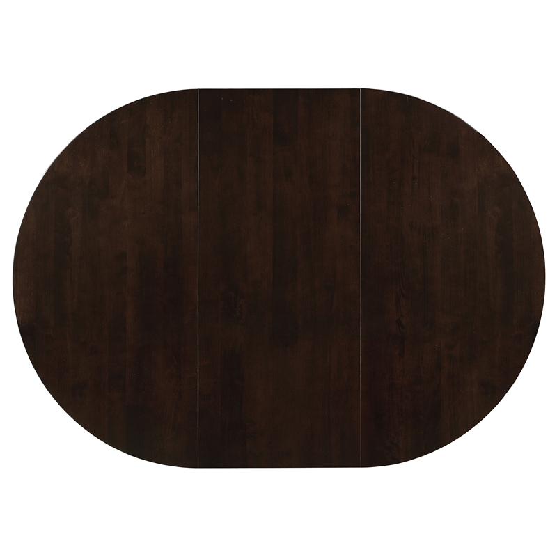 Gabriel 5-piece Extension Leaf Dining Table Set Cappuccino