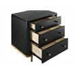Arini 3-drawer Nightstand Black