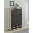 Coaster Denia Contemporary 3-tier Engineered Wood Shoe Cabinet in Gray