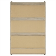 Coaster Denia Contemporary 3-tier Engineered Wood Shoe Cabinet in Gray